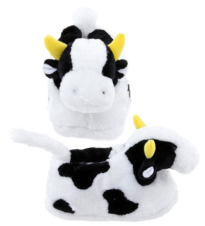 Cute cow slippers